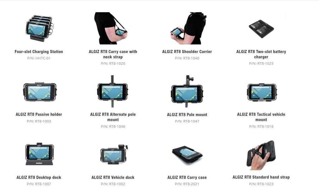 Handheld Algiz RT8 accessories