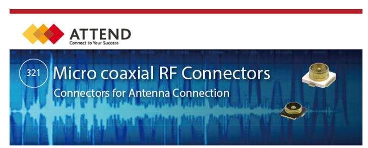 Attend Micro Coaxial RF Connector